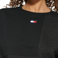 Tommy Hilfiger Moletom Cropped Feminino Cinza Tamanho XX-G