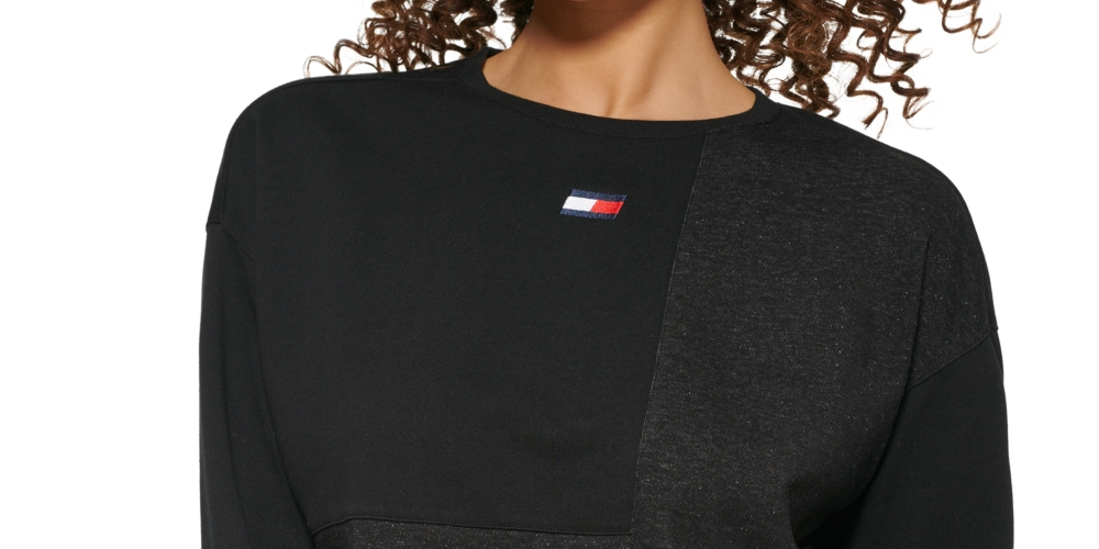 Tommy Hilfiger Moletom Cropped Feminino Cinza Tamanho XX-G