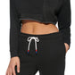 Tommy Hilfiger Moletom Cropped Feminino Cinza Tamanho Médio