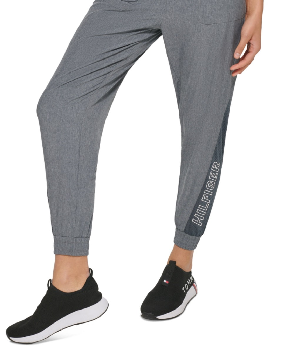Calça de moletom feminina Tommy Hilfiger cinza tamanho grande
