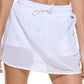 Tommy Hilfiger Saia-calça feminina de malha branca tamanho X-G