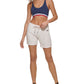 Shorts esportivos Tommy Hilfiger feminino cinza tamanho XX-G