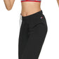 Calça jogger feminina Tommy Hilfiger Relaxed Fit Preta Tamanho Grande