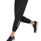 Calça jogger feminina Tommy Hilfiger Relaxed Fit Preta Tamanho P
