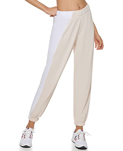 Calça jogger feminina Tommy Hilfiger Relaxed Fit cinza tamanho grande