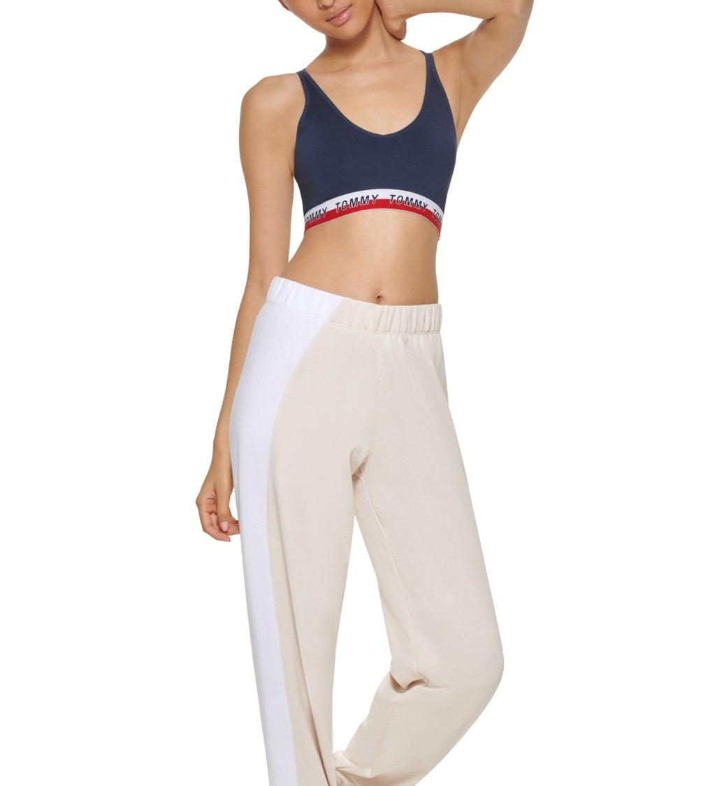 Calça jogger feminina Tommy Hilfiger Relaxed Fit cinza tamanho XS