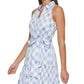 Vestido com cinto estampado xadrez Tommy Hilfiger feminino, azul, tamanho 4