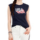 Tommy Hilfiger Americana Regata Feminina Azul Tamanho X-S