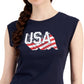 Tommy Hilfiger Americana Regata Feminina Azul Tamanho X-S