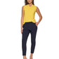 Tommy Hilfiger Blusa Feminina Gola Alta Amarela Tamanho P
