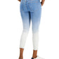 Calça jeans skinny Tommy Hilfiger Tribeca Th Flex Dip Dye feminina, azul, tamanho 12