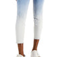 Calça jeans skinny Tommy Hilfiger Tribeca Th Flex Dip Dye feminina, azul, tamanho 6