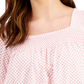 Tommy Hilfiger Daisy Dot Blusa de manga bufante feminina rosa tamanho grande