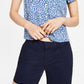 Camisa Tommy Jeans Feminina Estampa Floral Azul Tamanho XS