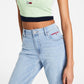 Tommy Jeans Top Bandeau Feminino Color Block Verde Tamanho Grande