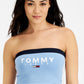 Tommy Jeans Feminino Color Block Bandeau Azul Tamanho X-Grande