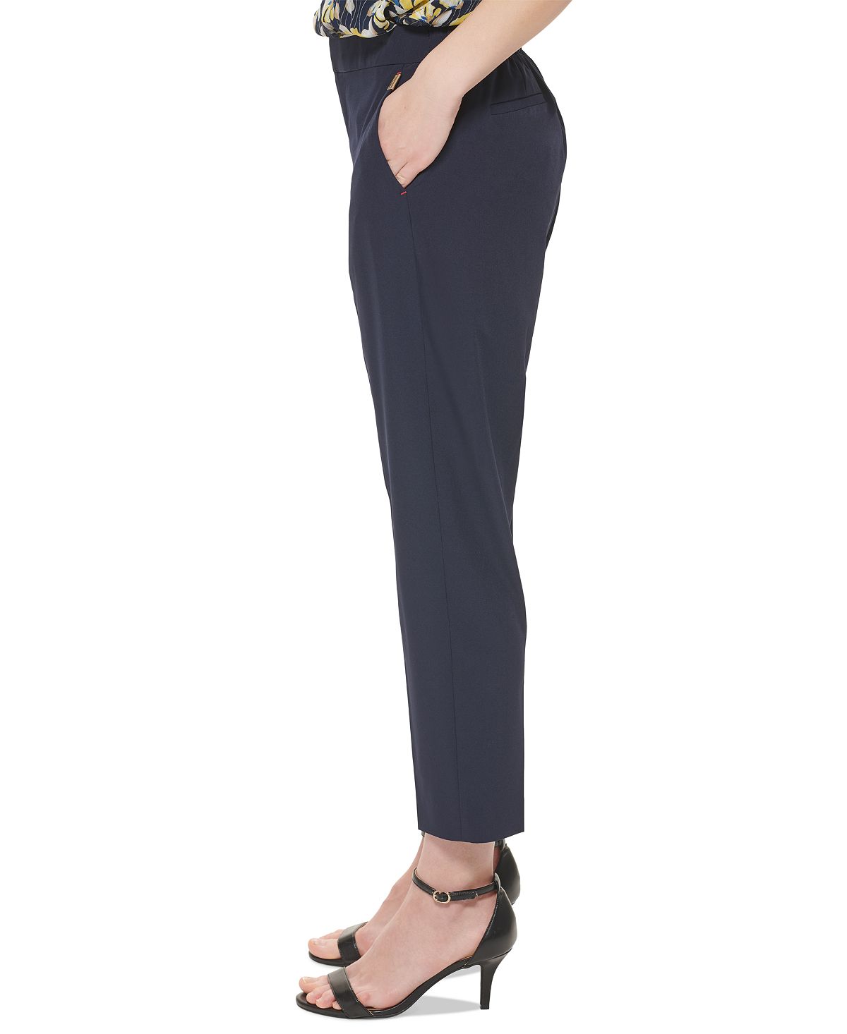 Calça Sloane Ankle Feminina Tommy Hilfiger Azul Tamanho 14