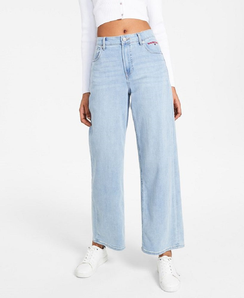 Calça jeans feminina Tommy Jeans Skater Azul Tamanho 29