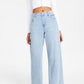Calça jeans feminina Tommy Jeans Skater Azul Tamanho 29