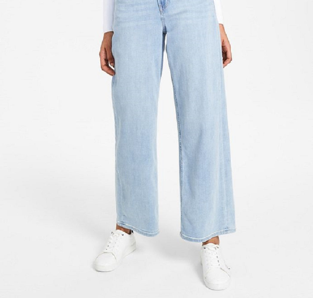 Calça jeans feminina Tommy Jeans Skater Azul Tamanho 29