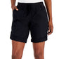 Tommy Hilfiger Shorts utilitário feminino liso com punho enrolado, preto, tamanho grande