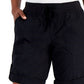 Tommy Hilfiger Shorts utilitário feminino liso com punho enrolado, preto, tamanho grande