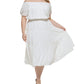 Vestido tomara que caia Tommy Hilfiger feminino, branco, tamanho 20W
