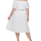 Vestido tomara que caia Tommy Hilfiger feminino, branco, tamanho 20W