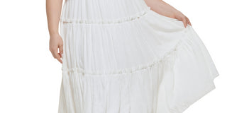 Vestido tomara que caia Tommy Hilfiger feminino, branco, tamanho pequeno e pequeno