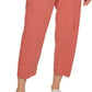 Calça curta Tommy Hilfiger feminina lisa, rosa, tamanho pequeno