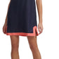 Vestido feminino Tommy Hilfiger Colorblocked azul tamanho 10 pequeno