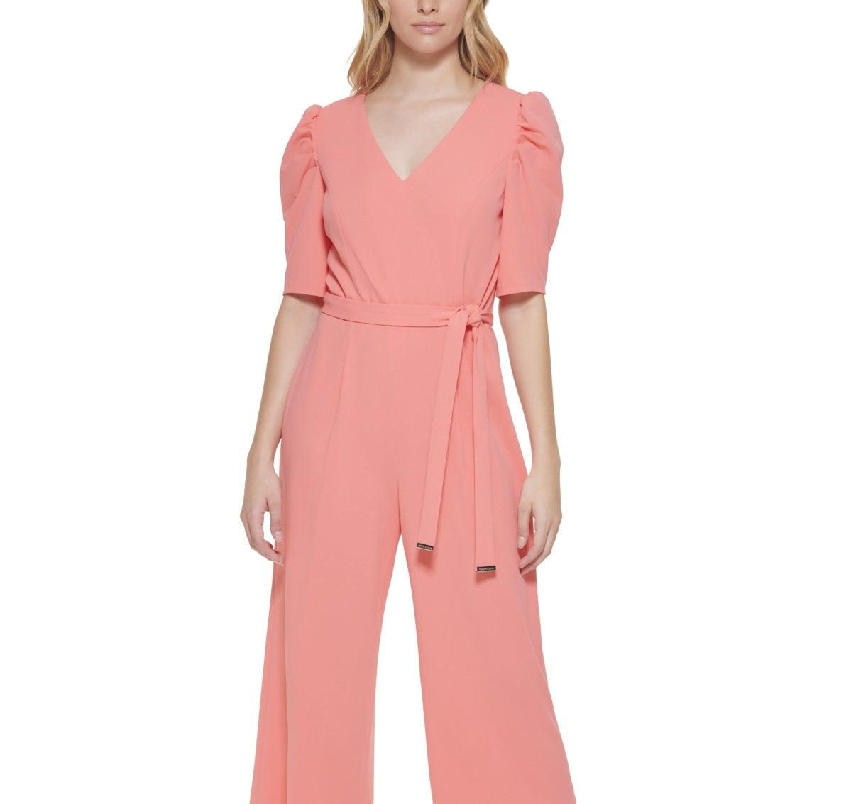 Macacão Tommy Hilfiger Feminino Manga Bufante Rosa Tamanho 2