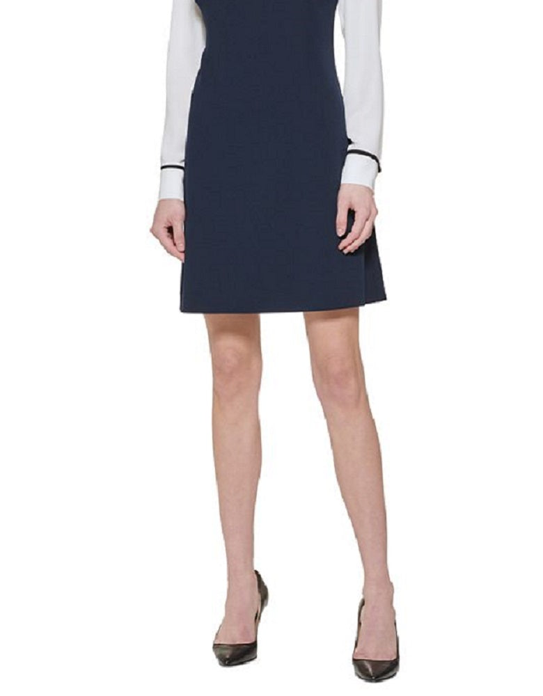 Vestido tubinho com gola Tommy Hilfiger feminino, azul, tamanho 4