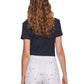 Tommy Hilfiger Saia-calça feminina com estampa de coração, branca, tamanho 4