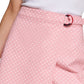 Tommy Hilfiger Saia-calça Feminina com Estampa de Bolinhas Rosa Tamanho 18