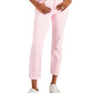Calça jeans feminina Tommy Hilfiger Tribeca Th Flex com perna reta e bainha crua, rosa, tamanho 10
