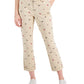 Calça Chino Tommy Hilfiger Feminina Th Flex Hampton com Estampa de Logotipo Marrom