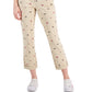 Calça Chino Tommy Hilfiger Feminina Th Flex Hampton com Estampa de Logotipo Marrom