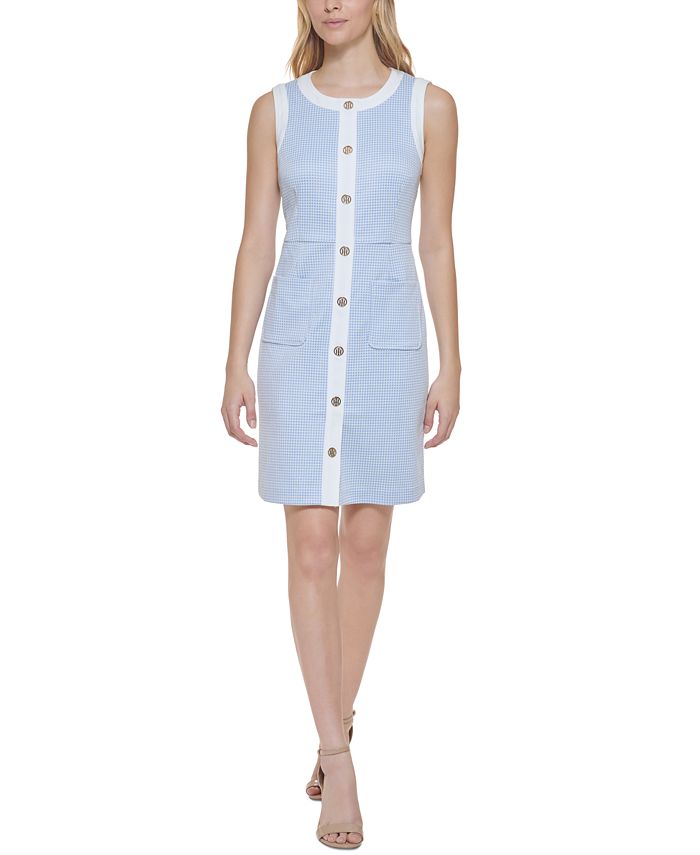 Vestido tubinho sem mangas Tommy Hilfiger feminino azul tamanho 6