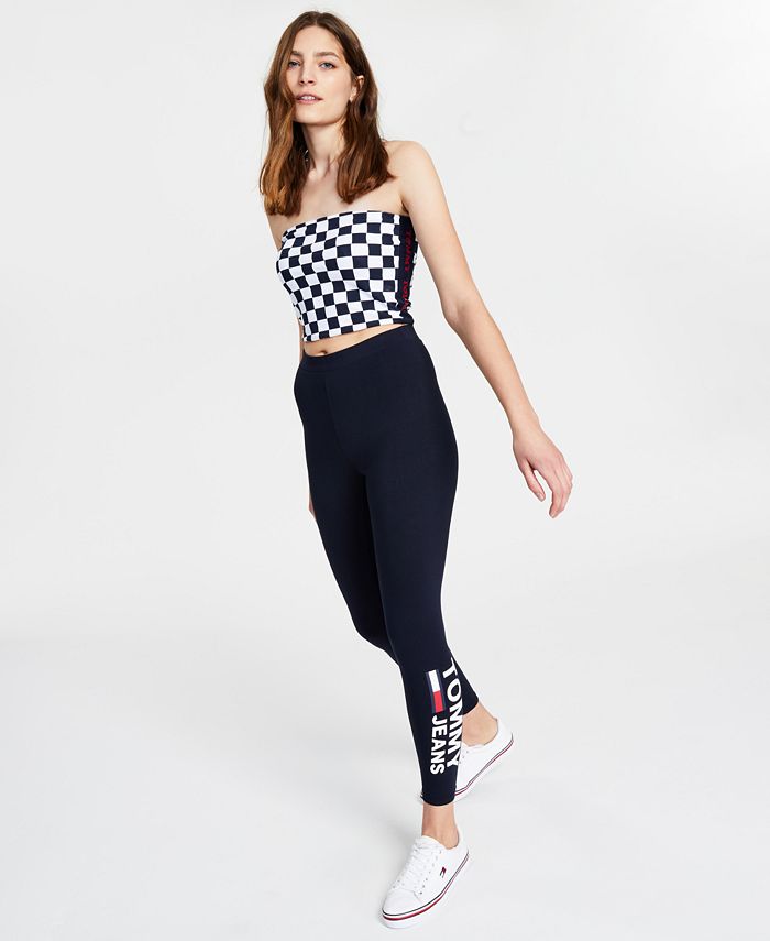 Tommy Jeans Speedway Bandeau Feminino Branco Tamanho P