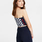 Tommy Jeans Speedway Bandeau Feminino Branco Tamanho P