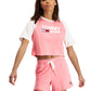 Camiseta Tommy Jeans Feminina Fused Logo Baseball Rosa Tamanho X-G