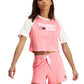 Camiseta de beisebol feminina Tommy Jeans Fused Logo, tamanhos variados, pequena