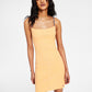 Vestido sem mangas canelado Tommy Jeans feminino laranja tamanho grande