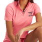 Camisa Polo Cropped Tommy Jeans Feminina Manga Curta Rosa Tamanho XS