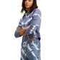 Tommy Jeans Moletom Tie Dye Feminino Azul Tamanho P