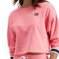 Tommy Jeans Moletom Cropped Oversized Feminino Rosa Tamanho Médio