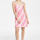 Vestido Tommy Jeans Feminino Tie Dye Logo Strap Rosa Tamanho XS