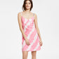 Vestido Tommy Jeans Feminino Tie Dye Logo Strap Rosa Tamanho XS