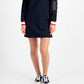 Vestido moletom com acabamento contrastante Tommy Jeans feminino azul
